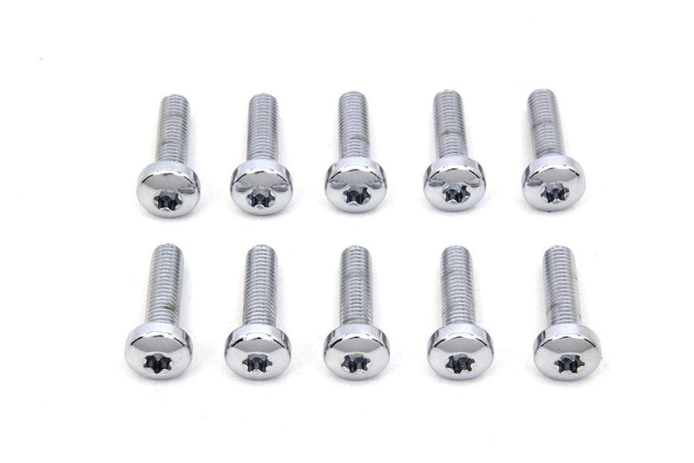 V-Twin Manufacturing Other Brakes & Suspension Colony Chrome Torx Button Head Front Rotor Bolts Fasteners Harley 14-24 Touring
