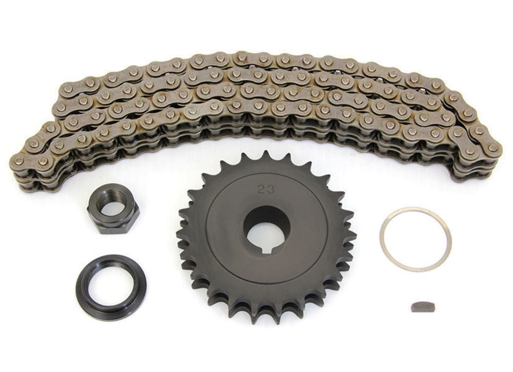 V-Twin Manufacturing Other Transmission Parts Replacement 23 Tooth Sprocket Primary Drive Chain Kit Harley Knucklehead Panhead