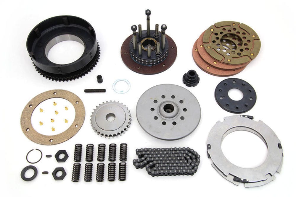 V-Twin Manufacturing Other Transmission Parts Replacement Primary Drive Kit Clutch Hub Basket Chain Kit Harley 45 WLA & Solo