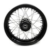 V-Twin Manufacturing Wheels & Rims Black 40 Spoke 16" x 5" Rear Wheel Rim Harley 08-2018 Sportster Wide Tire Kit