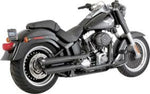 Vance & Hines Vance & Hines Black 3" Twin Slash Slip-On Mufflers Harley 2010-2017