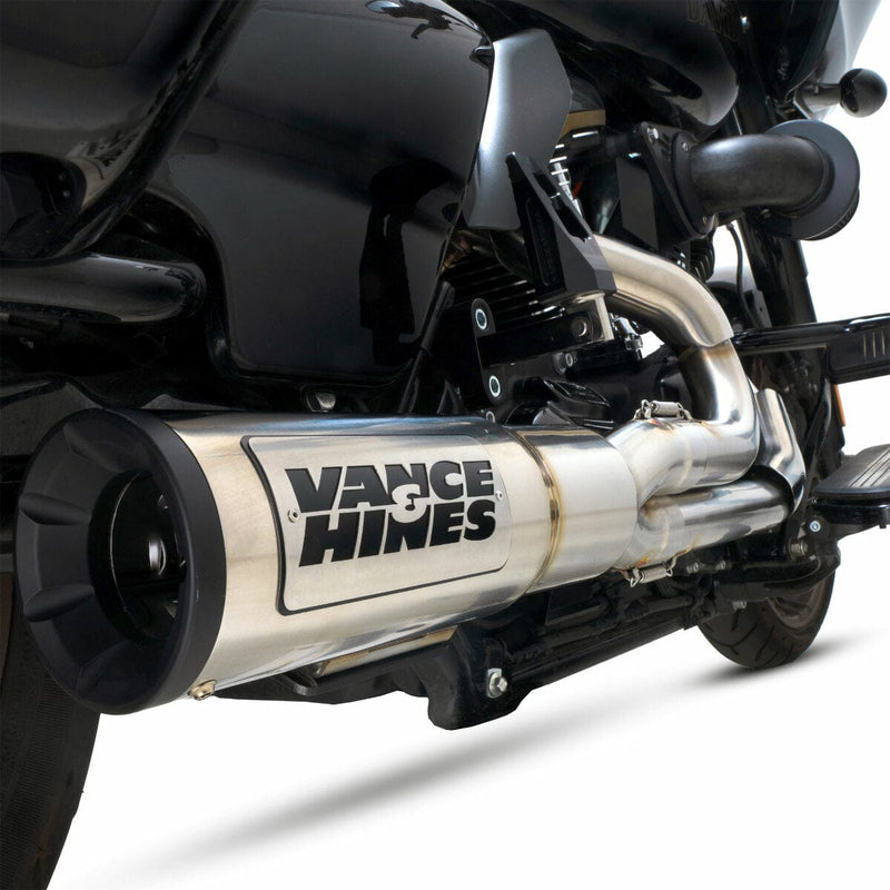 Vance & Hines Vance & Hines Brushed Stainless Steel Hi Output Exhaust System 2-INTO-1