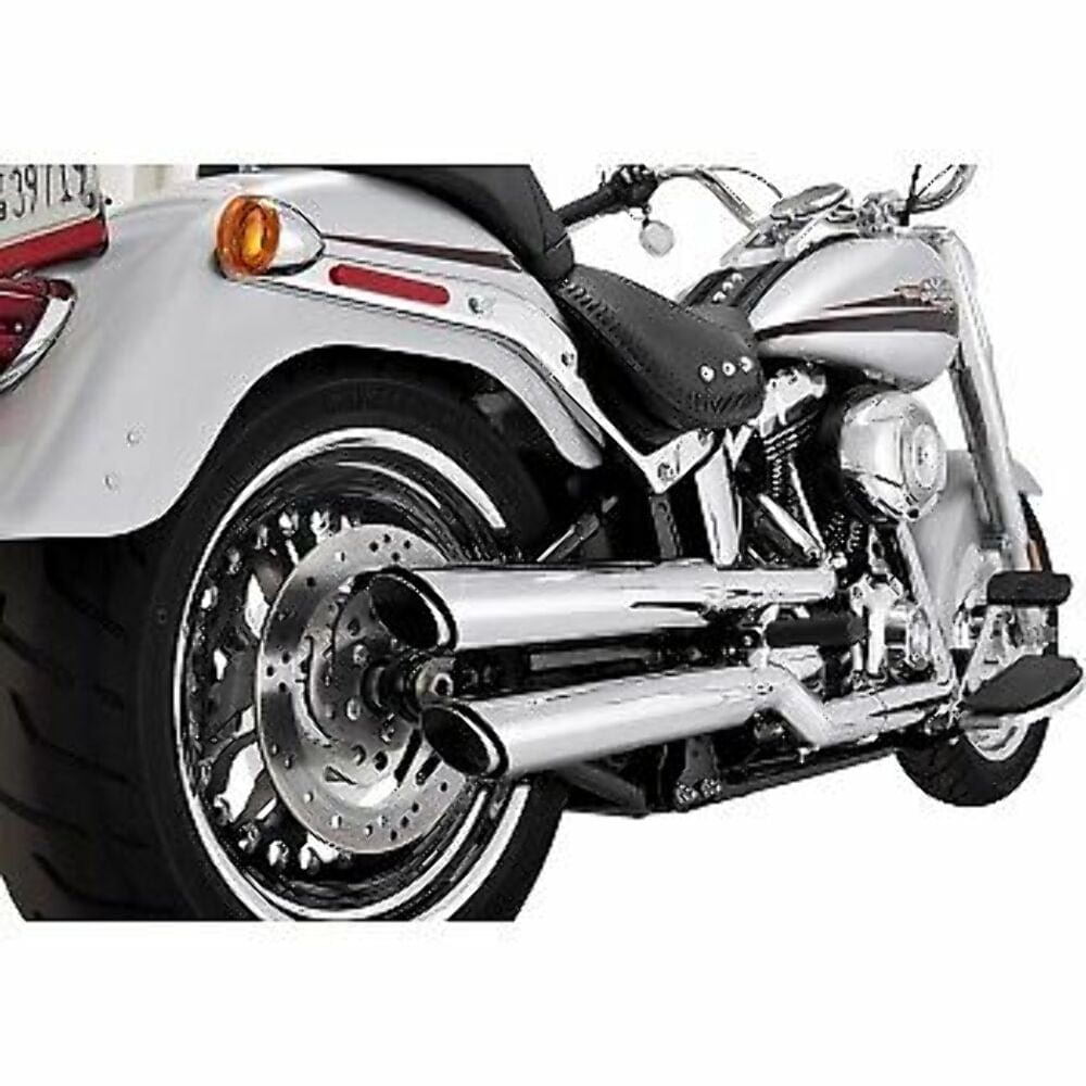 Vance & Hines Vance & Hines Chrome 3" Twin Slash Slip-On Mufflers Harley 2010-2017