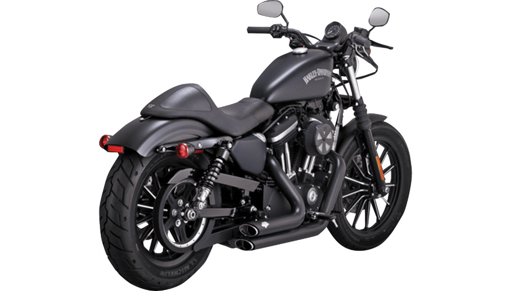 Vance & Hines Vance & Hines Shortshots 2-into-2 Exhaust System Pipe Black Harley XL 2014+