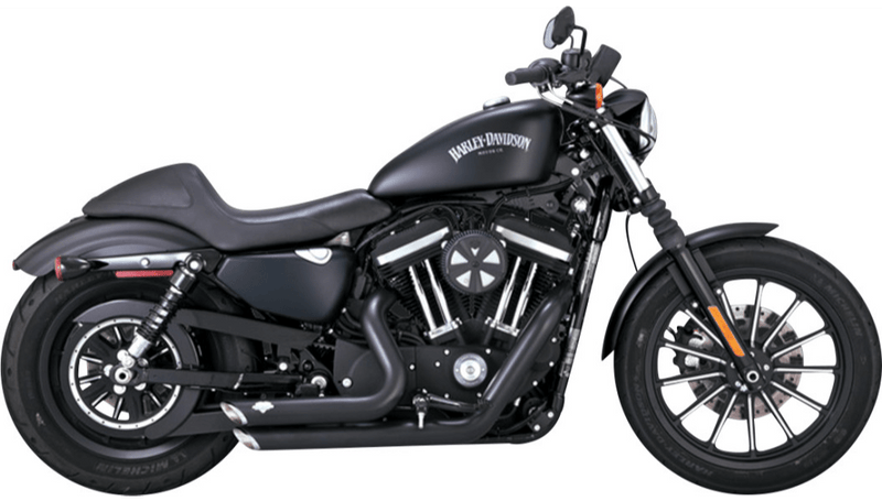 Vance & Hines Vance & Hines Shortshots 2-into-2 Exhaust System Pipe Black Harley XL 2014+