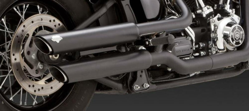 Vance & Hines Vance & Hines Twin Slash Slip-On Mufflers Pipes Exhaust 07-17 Harley Softail FLS