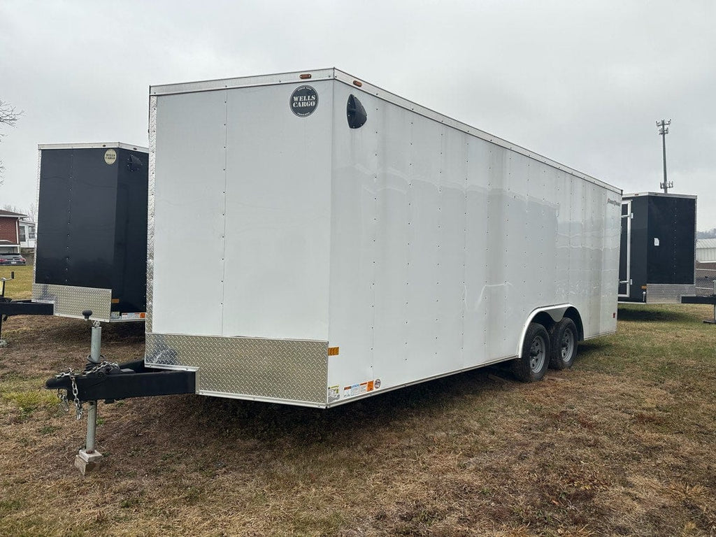 Wells Cargo Trailer 2023 Wells Cargo Fast Trac 8.5x20 Enclosed Trailer Motorcycle Utility Cargo V-Nose - $7,986