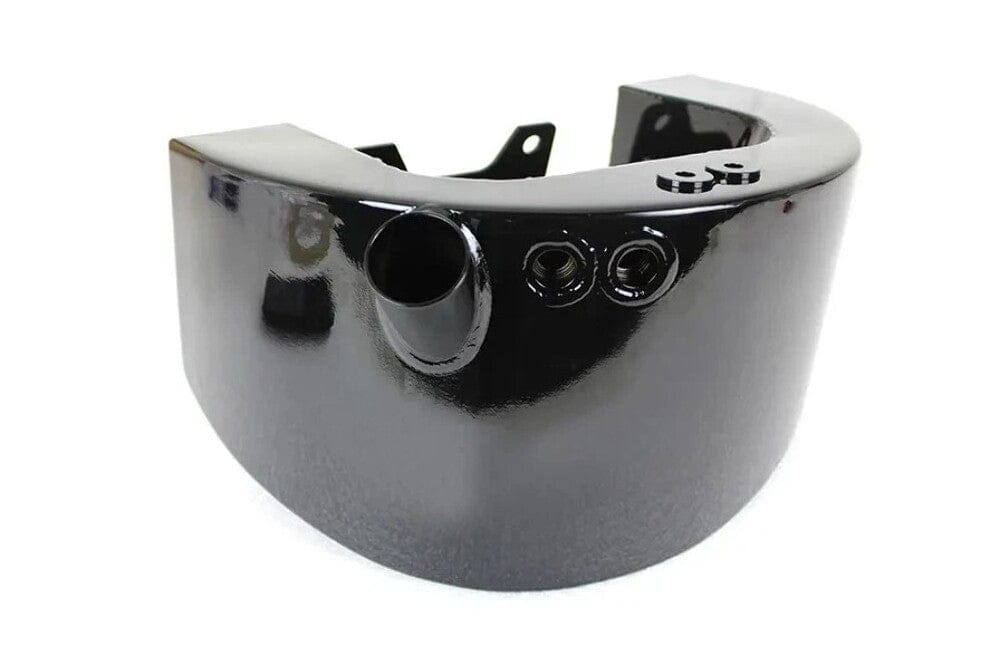 Black Horseshoe Wrap Around Oil Bag Tank Battery Box 00-17 Harley