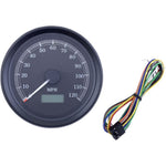 Drag Specialities Speedometers 3 3/8 Black Electronic Programmable Speedometer Odometer 120mph Custom Universal