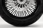 American Classic Motors 16 3.5 46 Fat King Spoke Rear Black Rim Hub Blackwall Wheel Tire Package Harley