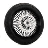 American Classic Motors 16 3.5 46 Fat King Spoke Rear Black Rim Hub Blackwall Wheel Tire Package Harley