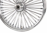 American Classic Motors 21 3.5 46 Fat Daddy Spoke Front Wheel Chrome Rim Single Disc Harley Softail 07+