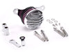 American Classic Motors Air Filters Chrome Ribbed Air Cleaner Kit Intake Filter Harley Twin Evo Stage 1 High Flow