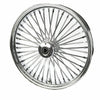 American Classic Motors Chrome 21 3.5 46 Fat King Spoke Front Wheel Rim Harley Touring 08+ Dual Disc