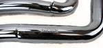 American Classic Motors Chrome Big Radius Radius Curves Full Exhaust Drag Pipe System Harley Dyna 91-05