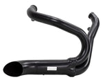 American Classic Motors Exhaust Systems Black 2-1 Lake Side Pipe High Output Exhaust System Harley 1986-2017 Softail FX
