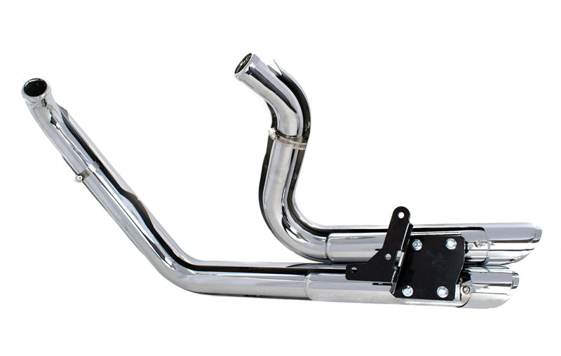 American Classic Motors Exhaust Systems Chrome Staggered Shortshots Short Shots Exhaust Drag Pipes Harley Dyna FXD 91-05