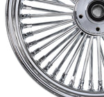 American Classic Motors Wheels & Rims Chrome 16 x 3.5 46 Fat King Spoke Rear Wheel Rim Harley Touring Dyna Softail XL