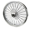American Classic Motors Wheels & Rims Chrome 21 3.5 46 Fat Daddy King Spoke Front Wheel Rim Harley Touring Dual Disc