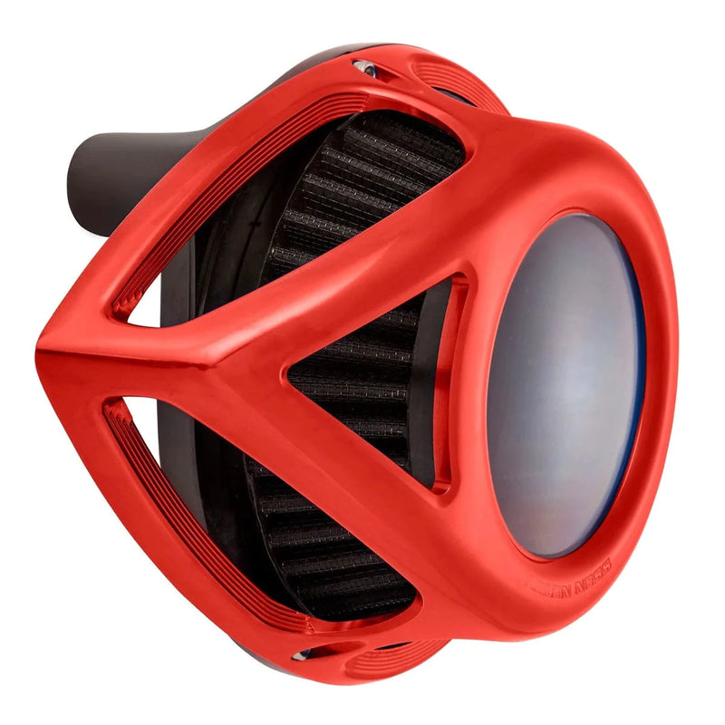 Arlen Ness Air Filters Arlen Ness Red Clear Tear Air Cleaner Filter Sucker 2017+ Harley Touring Softail