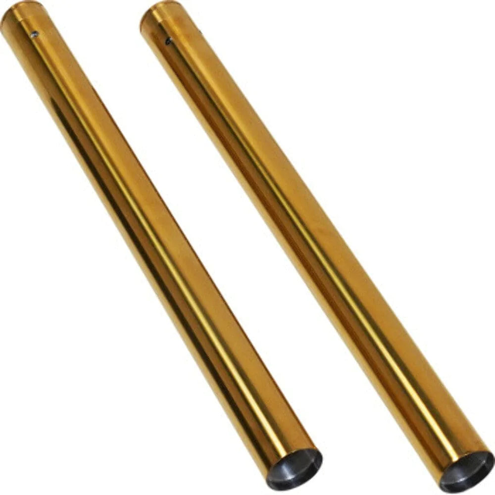 Arlen Ness Arlen Ness 49mm Gold Replacement 2+ Fork Tubes 25.75" Pair Harley Softail M8 18+
