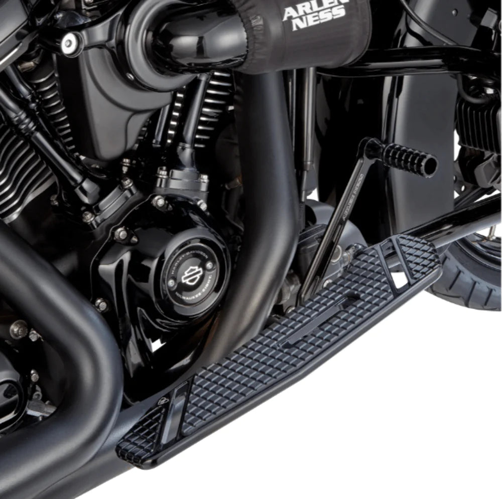 Arlen Ness Arlen Ness Black Aluminum Speedliner Long Driver Floorboards Harley Touring 99+