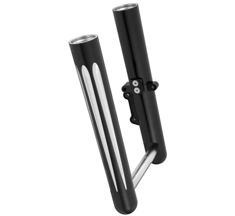 Arlen Ness Arlen Ness Deep Cut Dual Disc Hot Legs Fork Lower Black Harley Touring 2014+