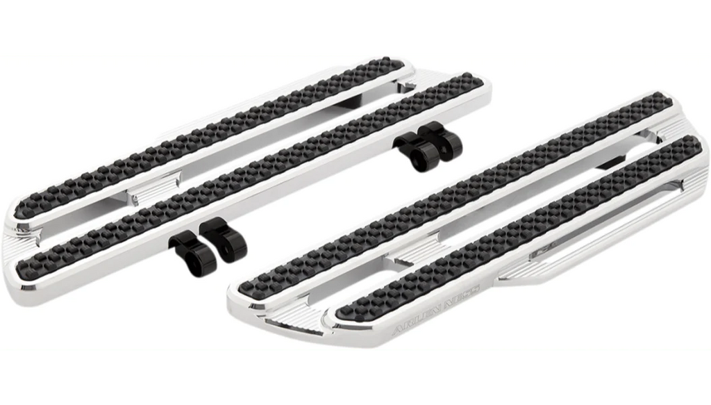 Arlen Ness Arlen Ness Method Extended Driver Floorboards Chrome 18" Pair Harley Softail 18+