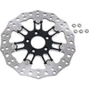 Arlen Ness Brake Rotors Arlen Ness Black 7 Valve Floating Front Brake Rotors Harley Touring Softail Dyna