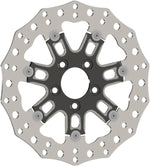 Arlen Ness Brake Rotors Arlen Ness Black 7 Valve Floating Front Brake Rotors Harley Touring Softail Dyna