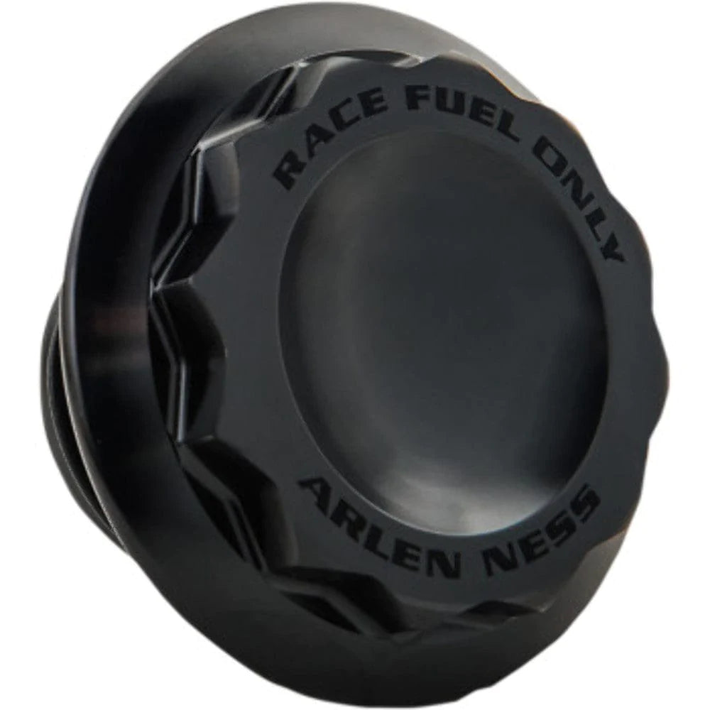 Arlen Ness Gas Cap Arlen Ness Black 12 Point Billet Screw In Vented Gas Cap Harley Big Twin XL 96+