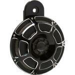 Arlen Ness Horns & Horn Covers Arlen Ness Black Beveled Billet Horn Cover Accent Trim Custom Harley Universal