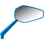 Arlen Ness Mirrors Arlen Ness Blue Mini Stocker Right Side View Mirror Handlebar Screw-In Harley