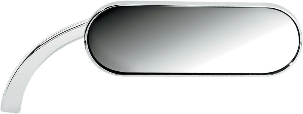 Arlen Ness Mirrors Arlen Ness Micro MIni Oval Rear View Convex Mirror Chrome Right Handlebar Mount