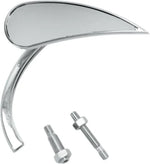 Arlen Ness Mirrors Arlen Ness Rad II Micro Rear View Teardrop Convex Mirror Chrome Right Handlebar