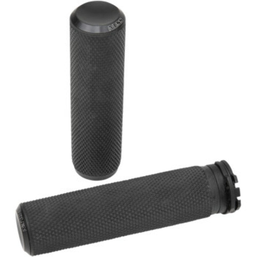 Arlen Ness Other Handlebars & Levers Arlen Ness Fusion Black Knurled Hand Grips Dual Throttle Harley Softail Touring