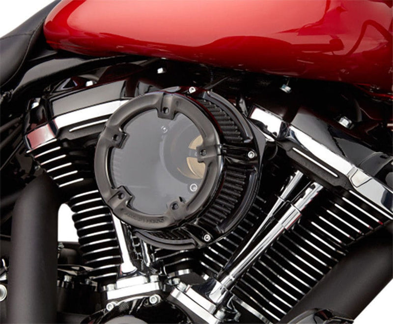 Arlen Ness Other Intake & Fuel Systems Ness Black Stage 1 Big Sucker Method Clear Air Cleaner Filter Kit 2008-17 Harley