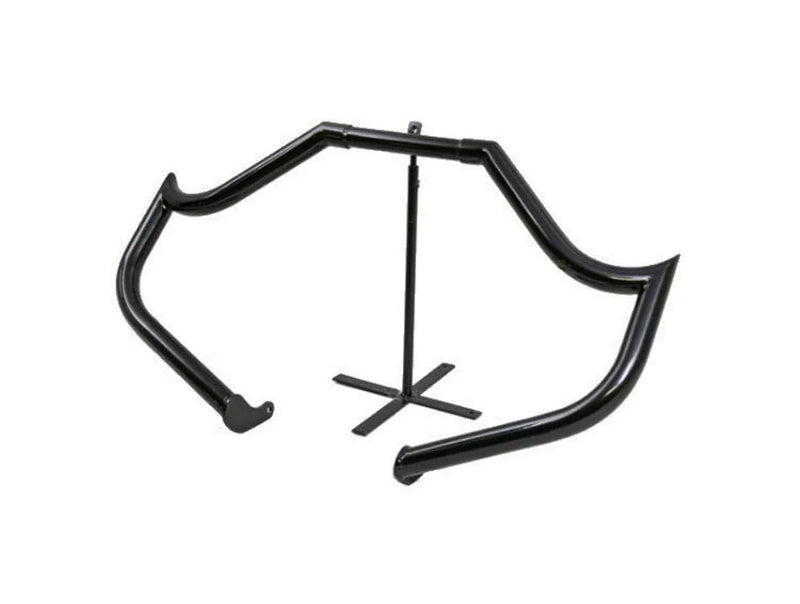 Bad Dad Engine Guards Bad Dad 975 Black Pointed Engine Crash Guard Bar Harley Softail FLST FLS 00-17