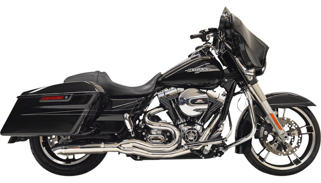 Bassani Manufacturing Bassani Hot Rod Road Rage II 2-into-1 Exhaust Kit Chrome Mid Harley Bagger 99-06