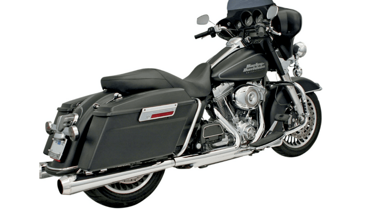 Bassani Manufacturing Bassani Megaphone Slip On Mufflers Chrome Tapered Pipes Harley Touring 99-16