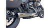 Bassani Manufacturing Bassani Slash-Cut End Cap Chrome Black Harley Road Rage Short Megaphone