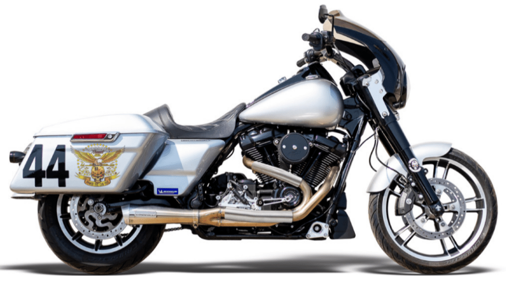 Bassani Manufacturing Bassani Stainless Steel Competition 2 into 1 Exhaust System Harley Touring 17+