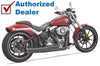 Bassani Manufacturing Black Bassani Road Rage 2 Into 1 Exhaust Pipe Harley Breakout Rocker FXSTSSE