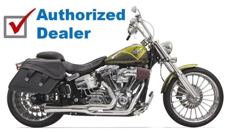 Bassani Manufacturing Chrome Bassani Road Rage 2 Into 1 Short Exhaust System Harley Breakout Rocker