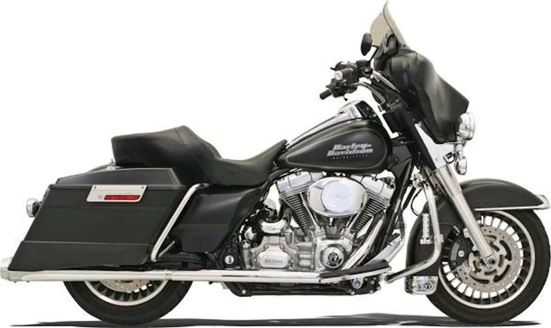 Bassani Manufacturing Exhaust Bassani Chrome Bagger Stepped True Duals Power Curve Mega Exhaust Harley Touring