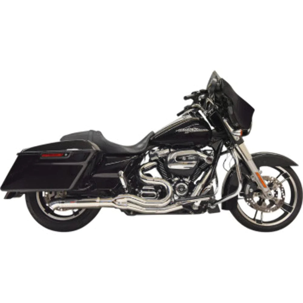 Bassani Manufacturing Exhaust Systems Bassani 2 into 1 Chrome Road Rage II Hot Rod Turnout Exhaust System 17+ Touring
