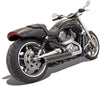 Bassani Manufacturing Exhaust Systems Bassani 4" Black Exhaust Slip-On B1 Mufflers Straight Cut Harley V-Rod Muscle