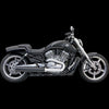 Bassani Manufacturing Exhaust Systems Bassani 4" Black Exhaust Slip-On B1 Mufflers Straight Cut Harley V-Rod Muscle