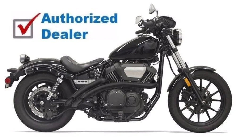 Bassani Manufacturing Exhaust Systems Bassani Black Radius Street Sweeper Exhaust System Pipes 2013-2017 Yamaha Bolt