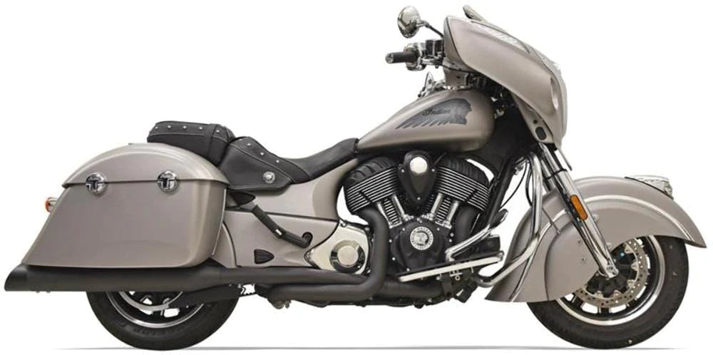 Bassani Manufacturing Exhaust Systems Bassani Black True Duals 2 Into 2 Exhaust System Indian 14+ Chieftain Roadmaster